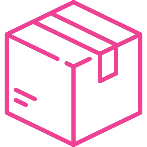 Pink Carboard Box Icon