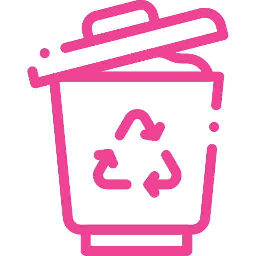 An icon of waste bin